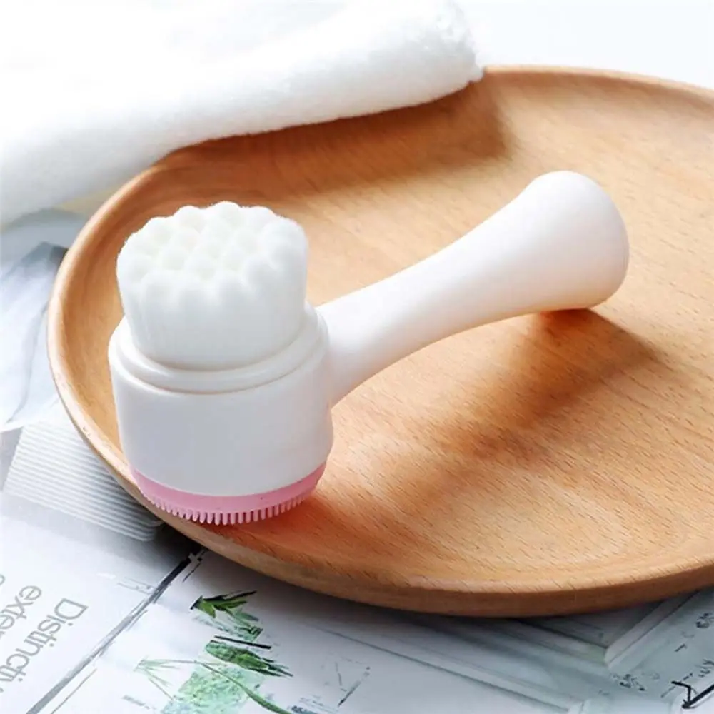 Shape Blackhead Removal Gentle Exfoliating Face Washing Brush Exfoliator Brush Silicone Facial Cleansing Brush Face Massaging