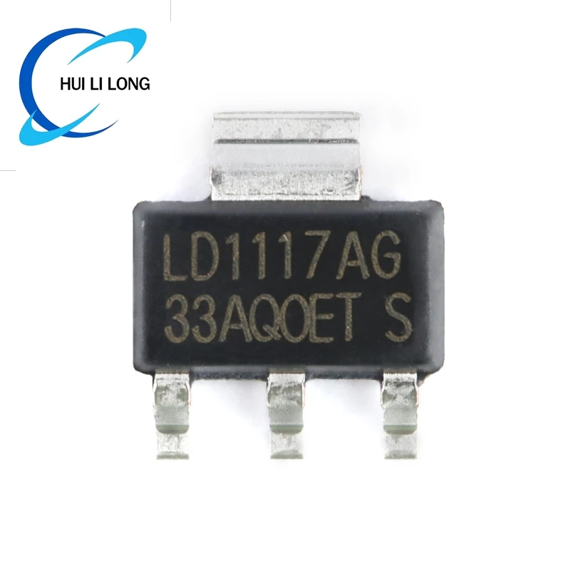 10pcs LD1117 LD1117AG 1.2V/1.5V/1.8V/2.5V/3.3V/5.0V 1A LD1117-1.2 LD1117-1.8 LD1117-3.3 LD1117-5.0 LD1117-ADJ Regulator LDO Chip