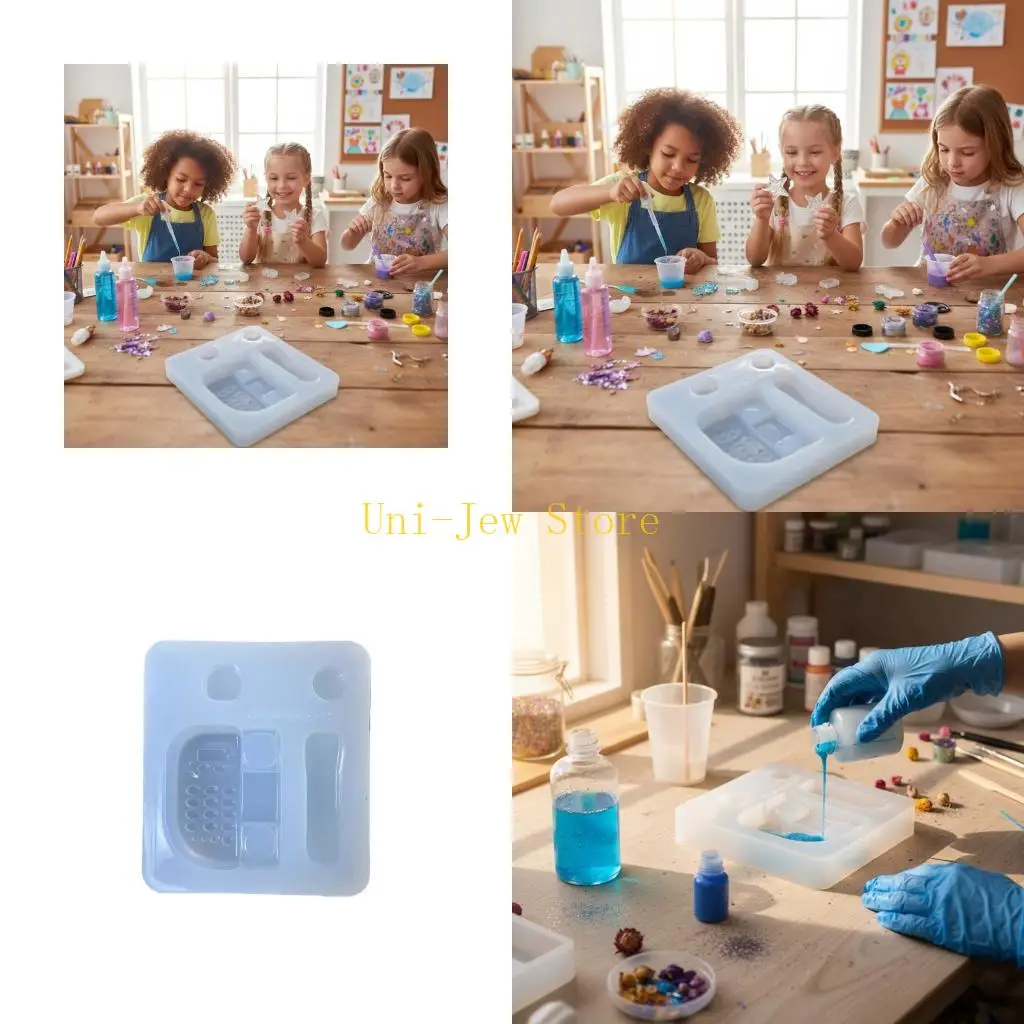 

40GB Phone Shaped Silicone Mold Set For Resin Art Jewelry Making Soap Crafts Heat Resistant Accessory Mould