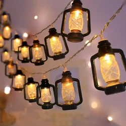 Querosene vintage lanterna String luzes, Mini luzes para o Natal, Dia das Bruxas, pátio, jardim, casa, 80 luzes LED, 484