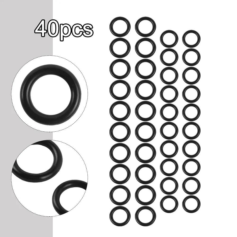 Premium 40Pcs O Rings Kit for Pressure Washer Hose Quick Disconnect Compatible with M22 + 3/8 inch connections