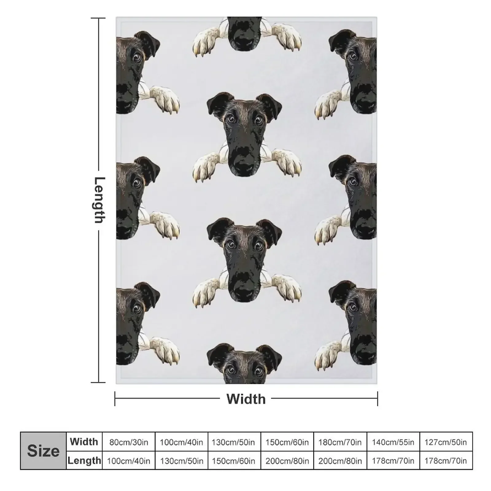 Fox Terrier Smooth Coated Throw Blanket couch cozy soft plush fuzzy picnic outdoor blanket