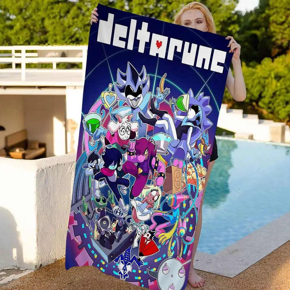 Cartoon Game D-Deltarune Big Microfiber Beach Towels Quick Dry Towel Sand Beach Towels Pool Towel For Travel Swim Pool Yoga