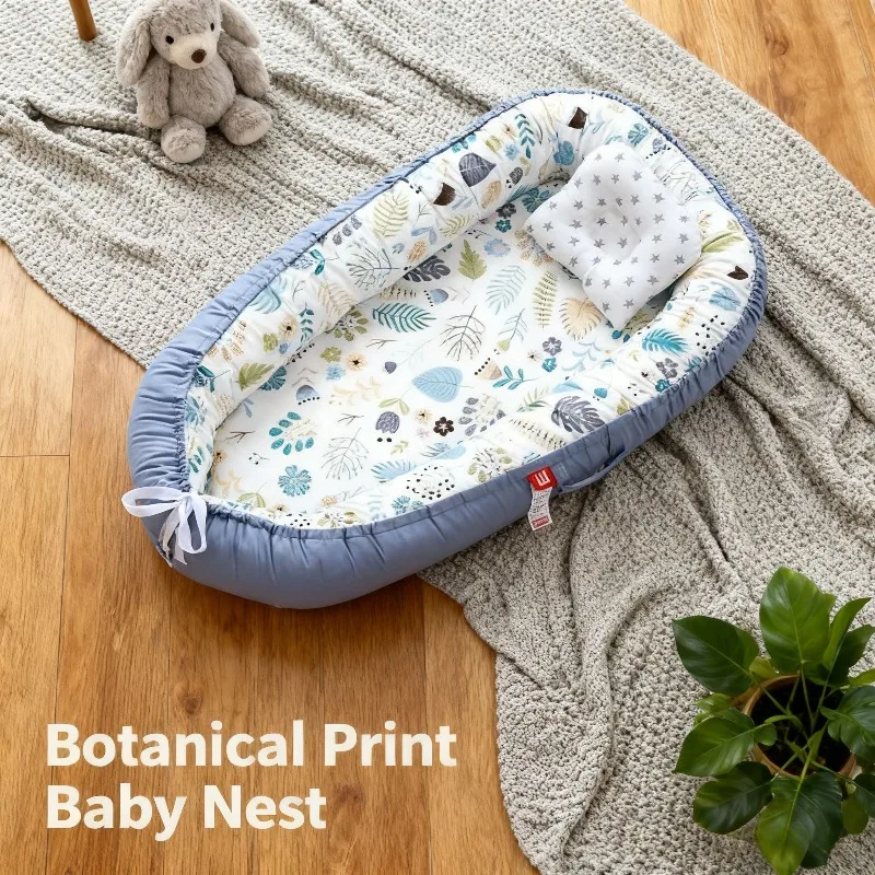 سرير مريح جديد محمول قابل للغسل ومضاد للدوران لعام 2025 مع شبكة قابلة للتنفس للنوم والسفر الآمن ​