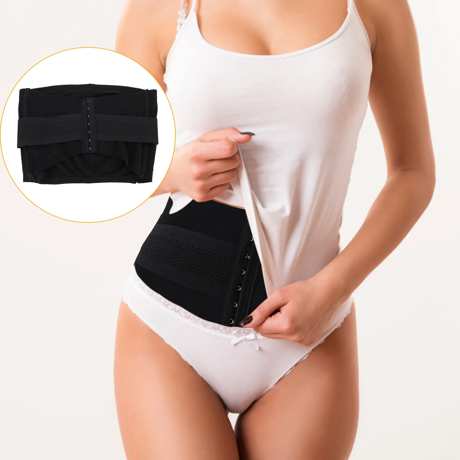 

Postpartum Recovery Pelvic Correction Belt Breathable Nylon Abdominal Band Female Pelvic Fixation Belt Postpartum Hip Recovery