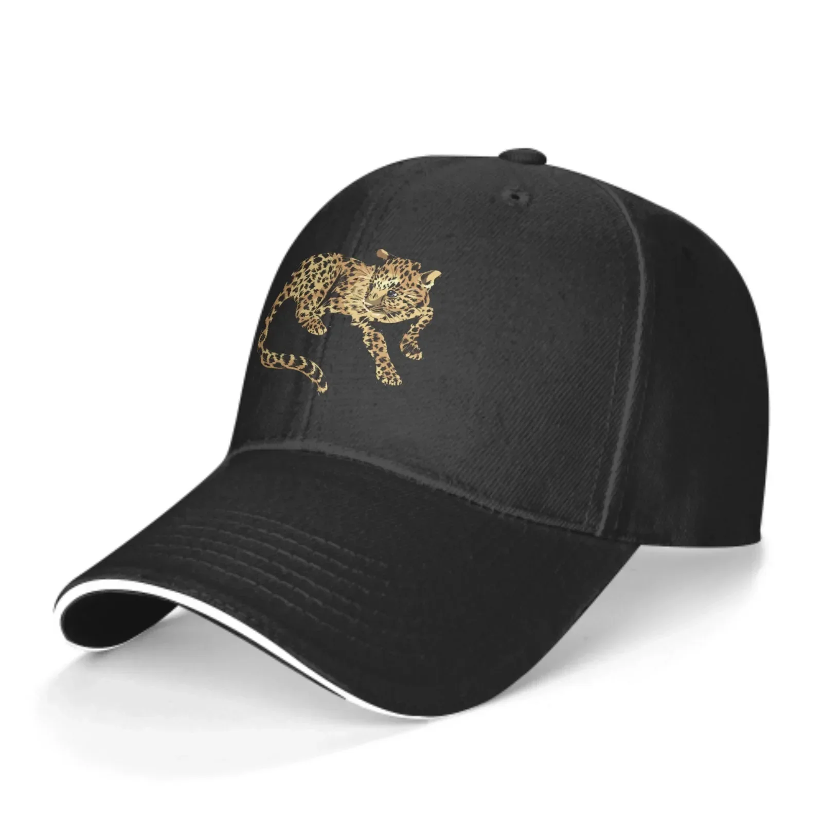 Jaguar Wildlife Summer Baseball Cap Adjustable Truck Hat Fashion Shading Casquette Unisex Breathable For Outdoor Sports Fishing