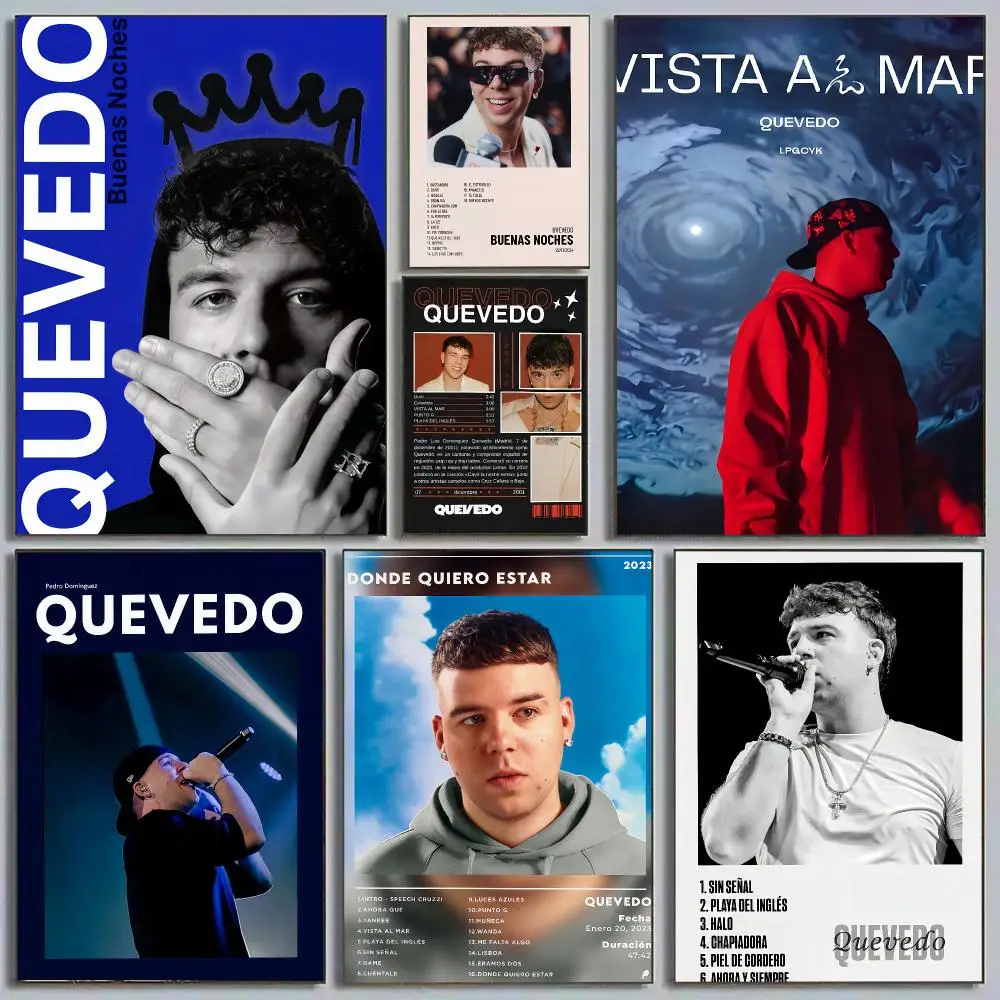 Rapper Music Pop Album Q-Quevedo Poster HD Wall Art Aesthetic Decor for Living Room Bedroom Office Stylish Gift
