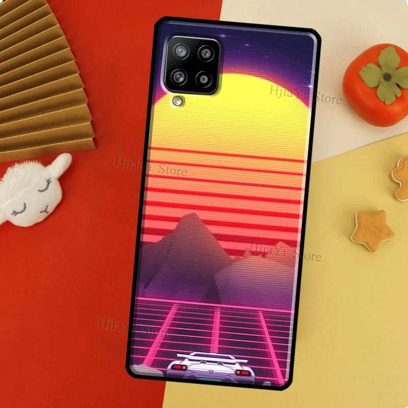 Vaporwave 80's Retro Neon Synthwave Case For Samsung Galaxy A71 A70 A51 A12 A41 A31 A21S A20e A72 A52 A30 A40 A50 A02 Cover