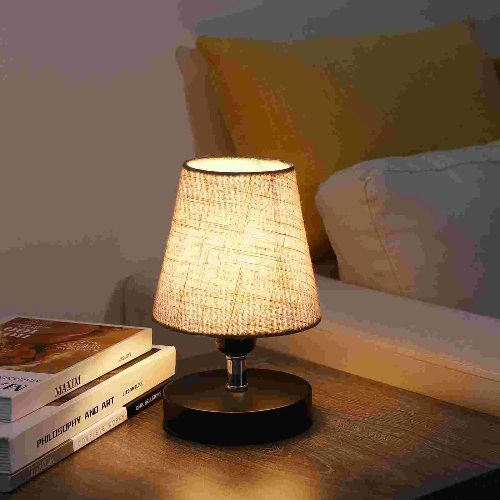 2Pcs Lamp Shade, Fabric Lampshade for Table Lamp& Floor Light, Natural Cloth Hand Crafted