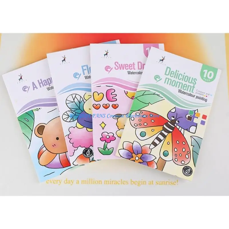 

Art Pad Paint Panels Painting Book With Pre Printed Watercolor Cards Encourages Creativity And Color Recognition In Kids