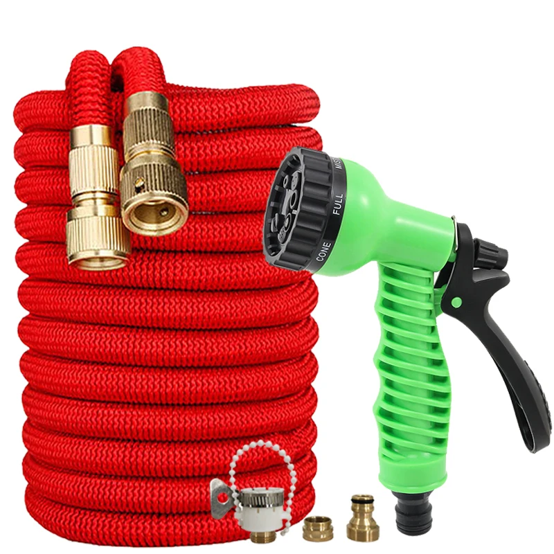 

Гибкий садовый шланг 2,5-37,5 м, 7-функциональный регулируемый распылитель, для полива сада и уборки.