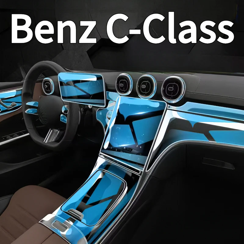 

For Benz C-Class 22-26models interior protection Dashboard Multimedia Navigation Transparent Scratch-Resistant Film Modification