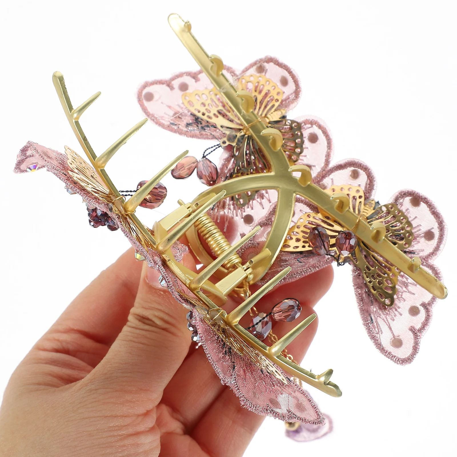 

Butterfly Hair Clip Metal Tassel Decorative Accessory for Women Light Weight Hairpin for Party Wedding Photo Shoot Daily