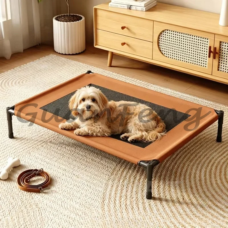 Elevated Cooling Dog Bed, Summer Breathable Off Ground Pet Cot Bed for Small Medium Dogs