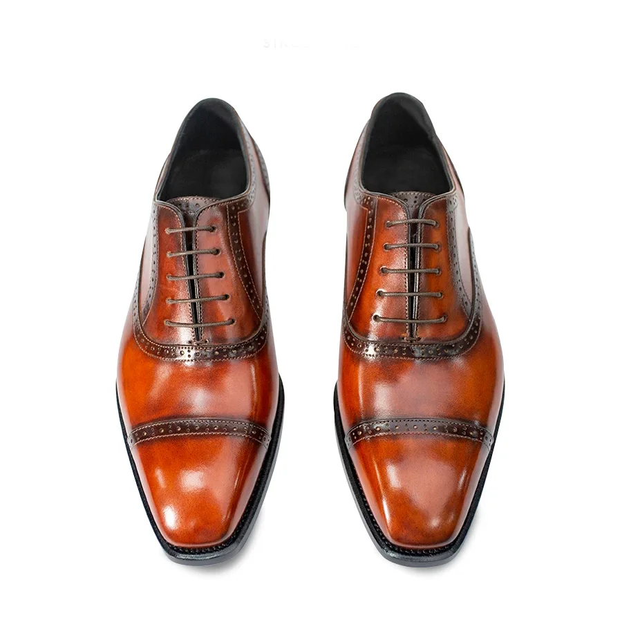 men dress shoes male formal shoes cow skin shoes