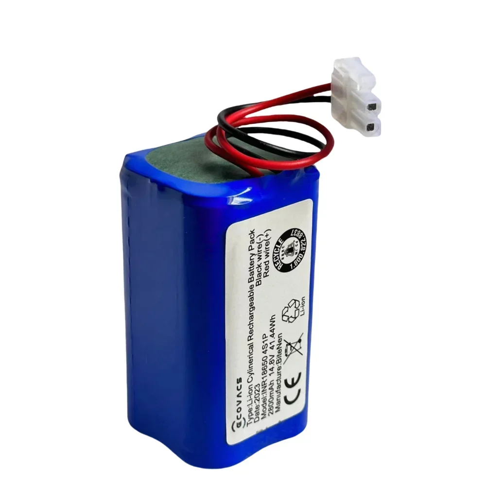 14.4V 14.8V Robot Vacuum Battery iLife V7s, 4ICR19/65, Genio Deluxe 500, iLife V50 Pro 18650B4-4S1P-AAF-4, UR18650ZT-4S1P-AAF