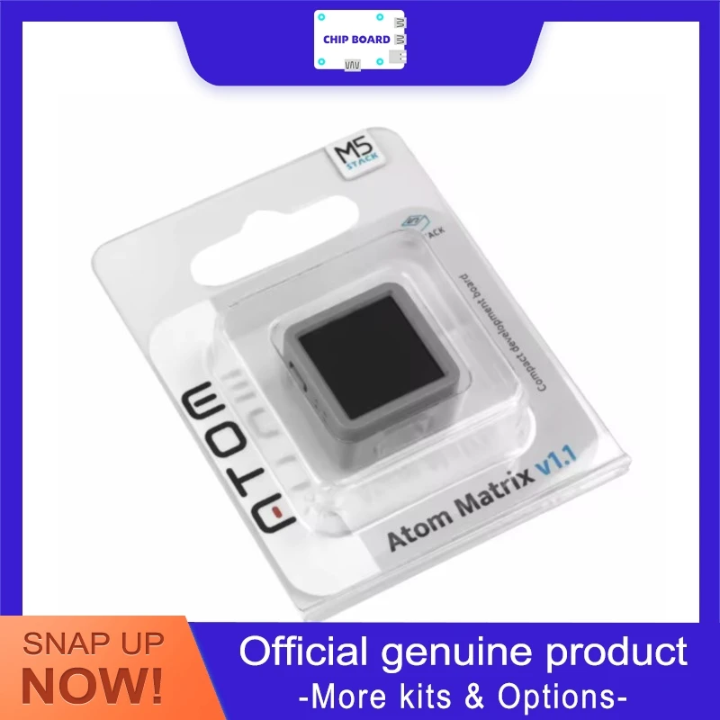 m5stack-atom-matrix-v11-esp32-pico-d4-iot-モジュール、rgb-マトリックス-led、bmi270-imu、ir-ワイヤレスキット