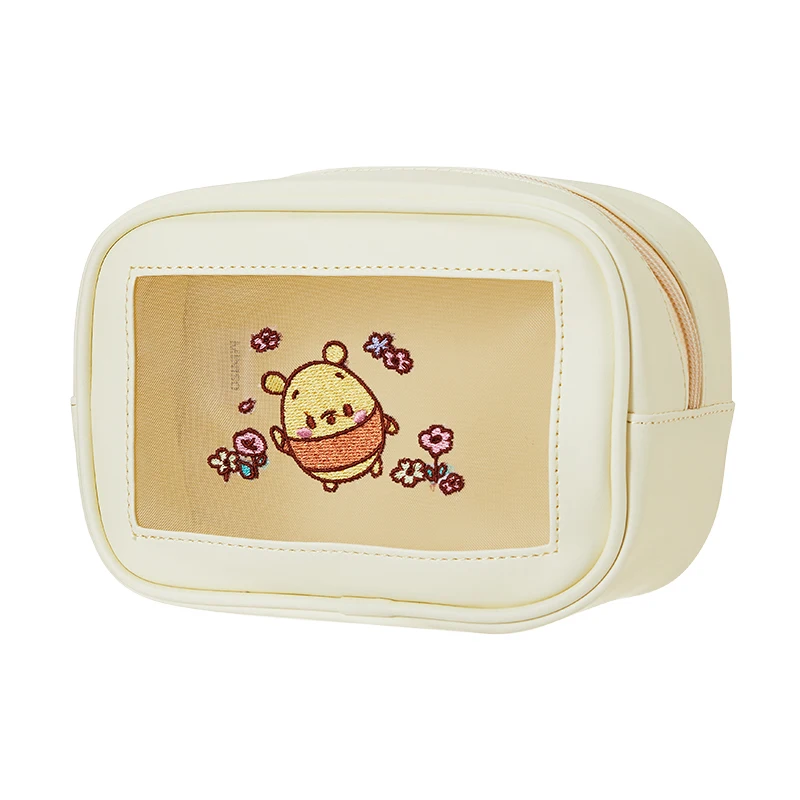 MINISO Gauze Makeup Box Bag Disney Ufufy Has A Flowery Series Winnie the Pooh Dumbo Large-capacity Children\'s Toys for Portable