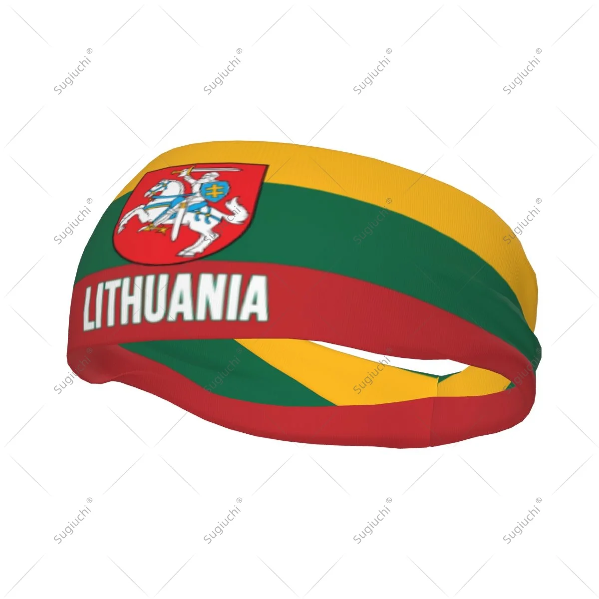 

Men Women Lithuania Flag Elastic Wide Headbands For Yoga Fitness Tennis Running Gym Sports