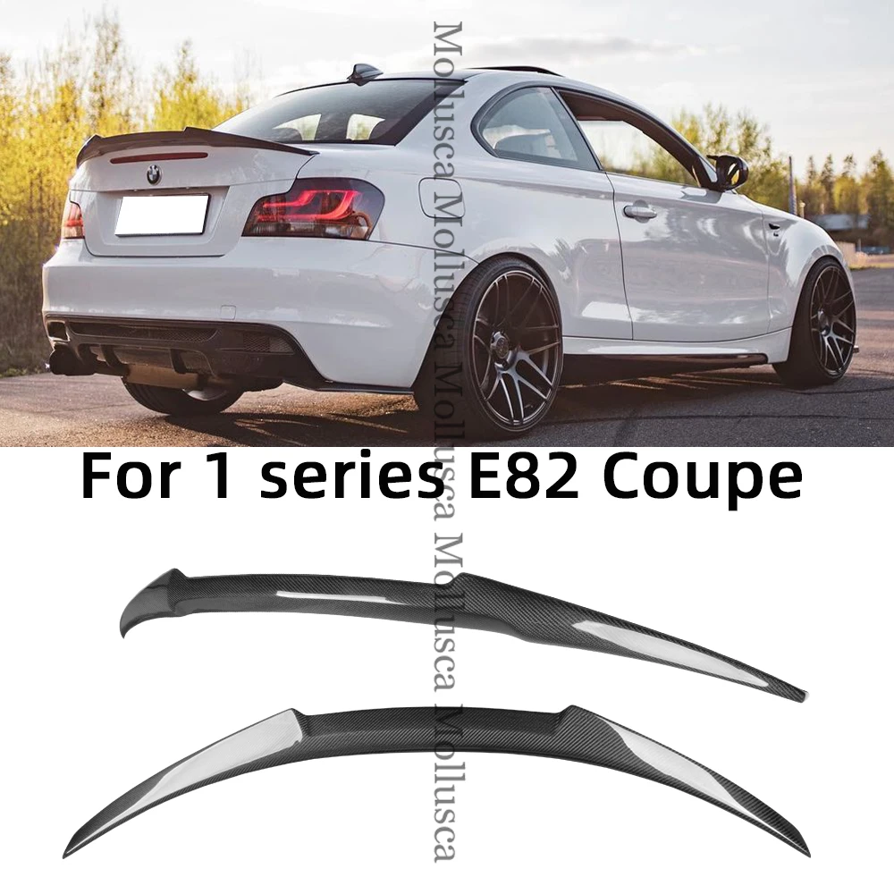 For BMW 1 Series E82 Coupe Sedan M4 Style Carbon fiber Rear Spoiler Trunk wing 2007-2013 FRP honeycomb Forged(not for M）