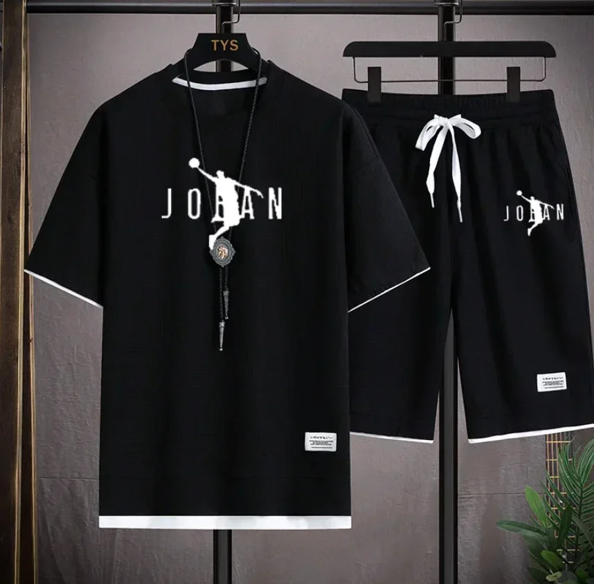 2025 Summer men's short sleeve set New luxury brand T-shirt clothing Designer clothing Fashion T-shirt blazer shorts 2 sets