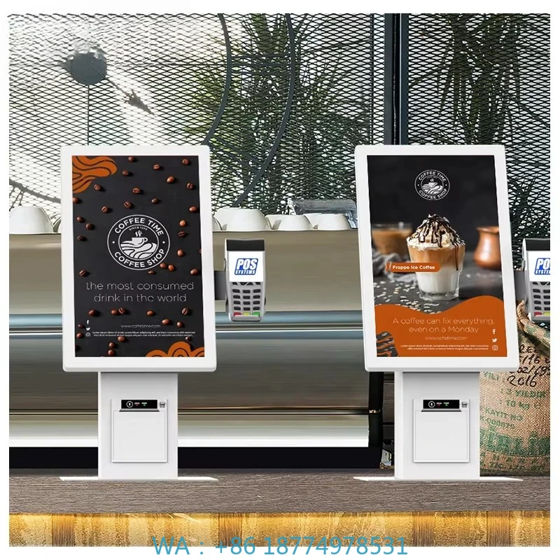 

Payment Machine Fast Food Ordering Machine Self Service Payment Kiosk for Restaurant Desktop Touch Display Automatic Self
