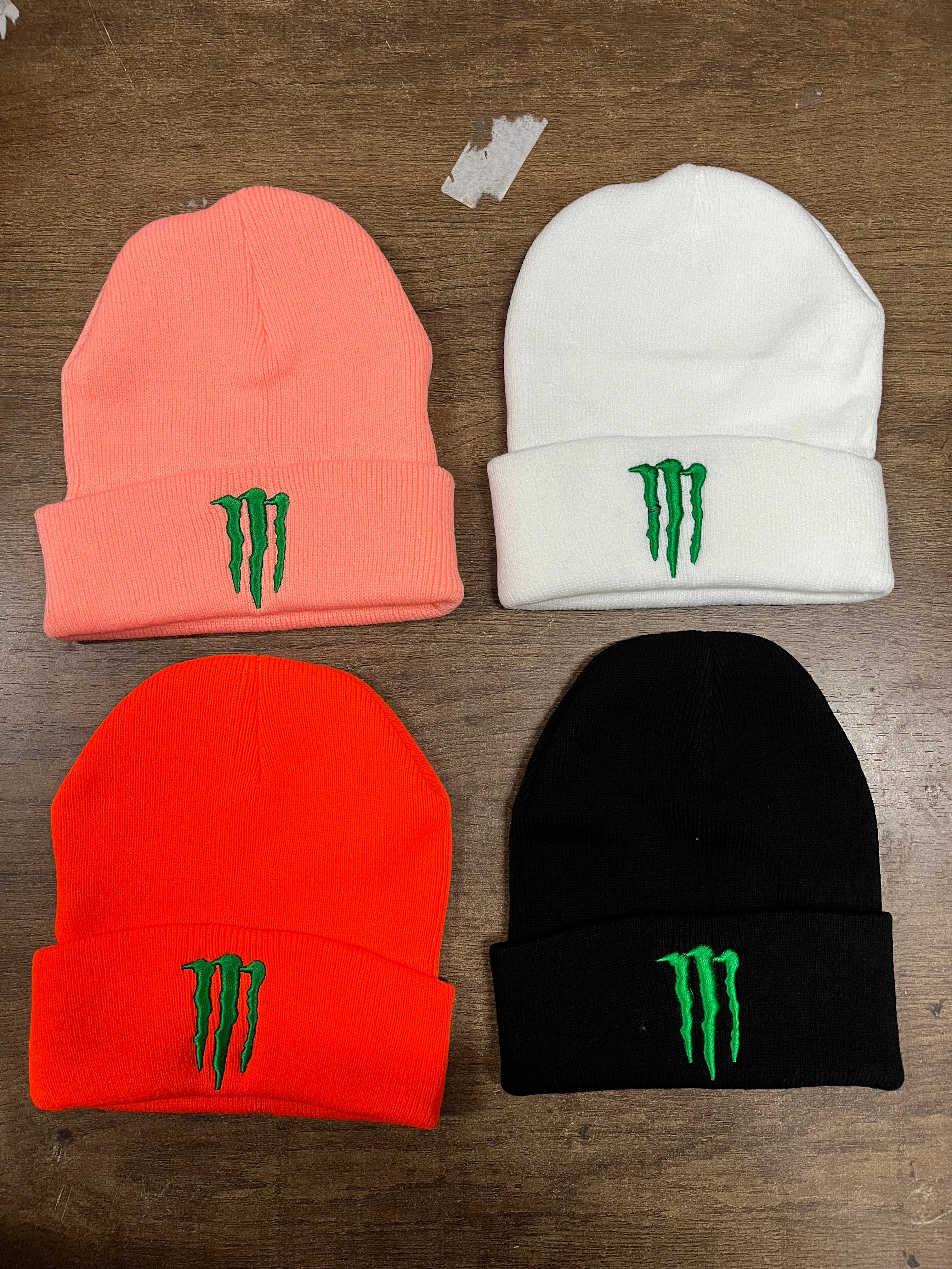 قبعة محبوكة من Monster Energy للرجال والنساء قبعات صوف عصرية بسيطة ودافئة للخريف والشتاء قبعة محبوكة على الطراز العصري #1