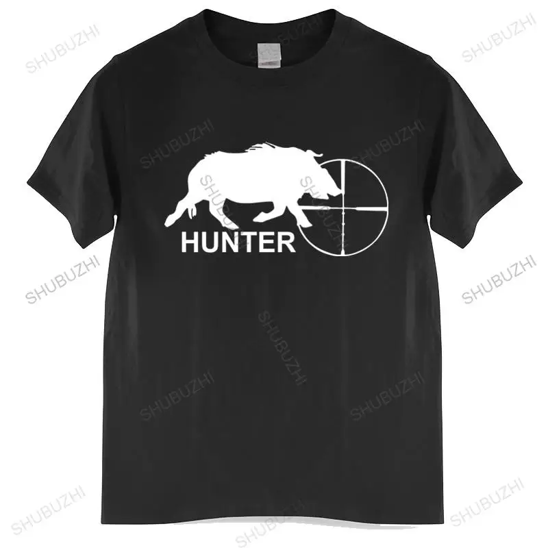 Men Cotton T Shirt Summer Brand Tshirt Tee Shirt WILD BOAR HUNTINGS SHOOTING T-SHIRT brand tee-shirt homme tops