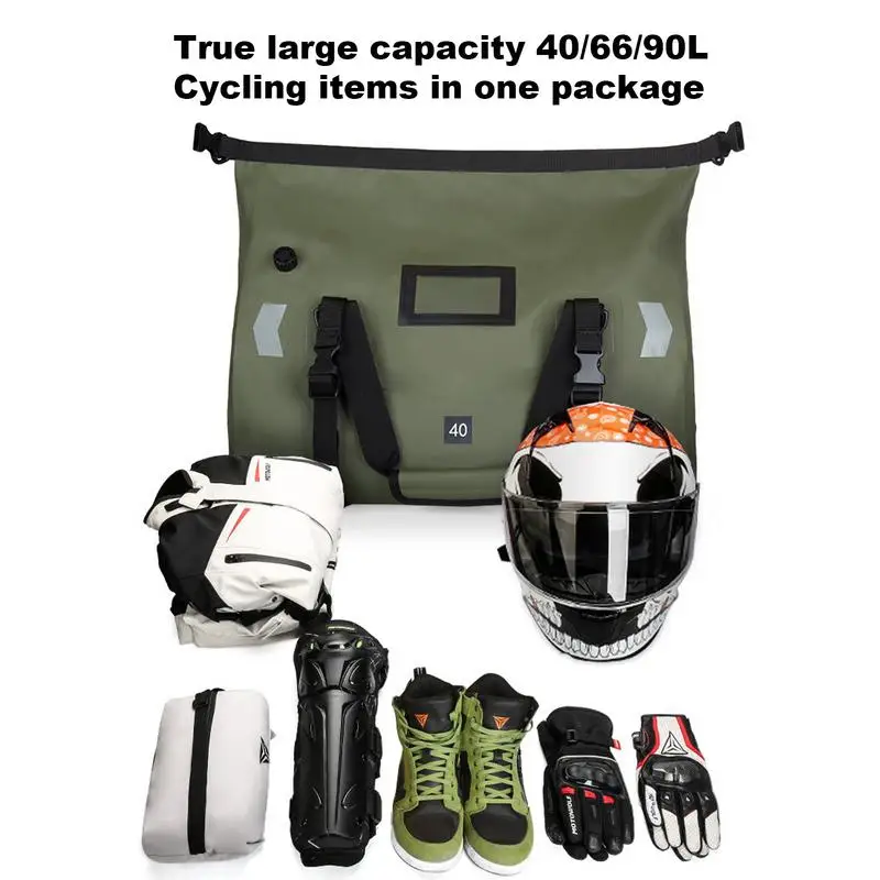 Motorcycle Bag With Large Capacity Motorbike Traveling Bag All Weather Scooter Tail Bag For Motorcycle Accessories