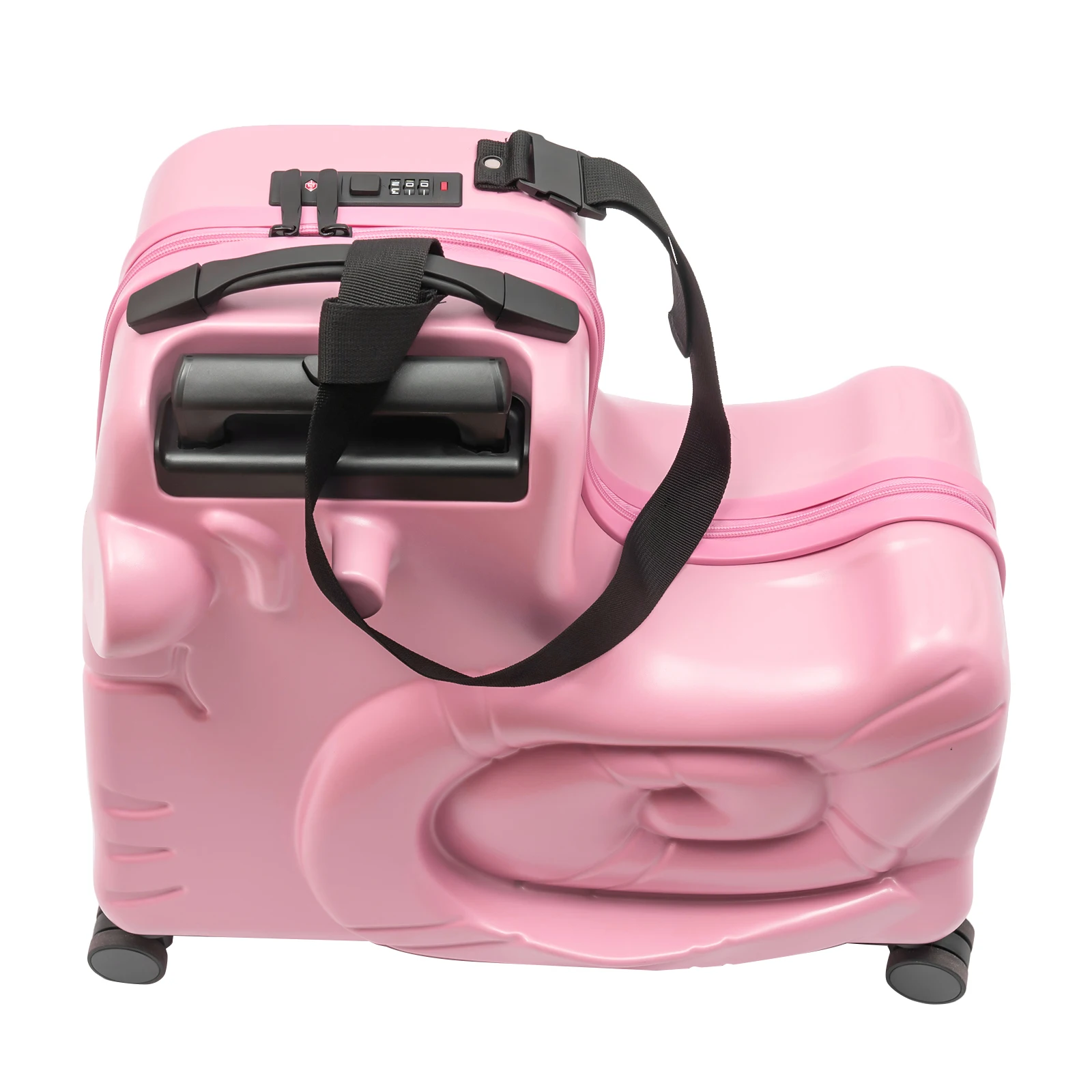 حقيبة سفر للأطفال بعجلات للأطفال مع مقعد وحزام أمان وحقيبة سكوتر للأطفال من سن 6 إلى 12 عامًا #6