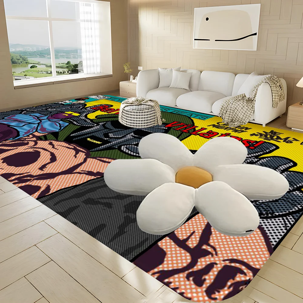 M-MF D-DOOM Rapper Floor Mat Cheaper Anti-slip Modern Living Room Balcony Printed Bedside Mats