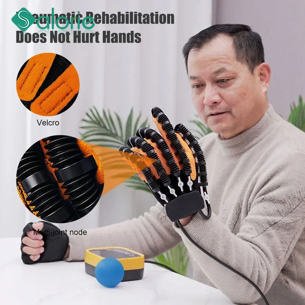 

USB Portable Rehabilitation Robot Glove Robotic for Hemiplegia Stroke Cerebral Infarction Finger Hand Function Workout Device