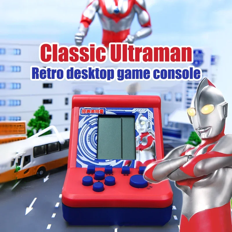 

New Classic Ultraman Retro Desktop Game Console Genuinely Game Tetris Game Console Contains 26 Mini-Games Boy Birthday Gifts