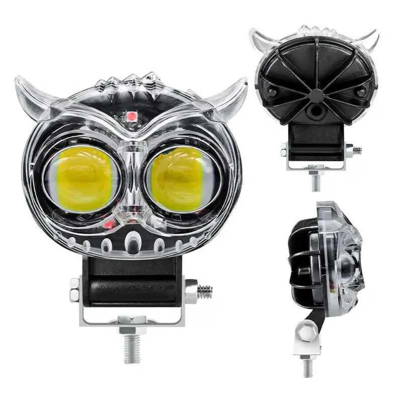 

Owl car Motorcycle LED Spotlight IP67 Waterproof LED Driving Lights 6000LM Owl Spotlight High And Low Beam Motorcycle Fog Lights