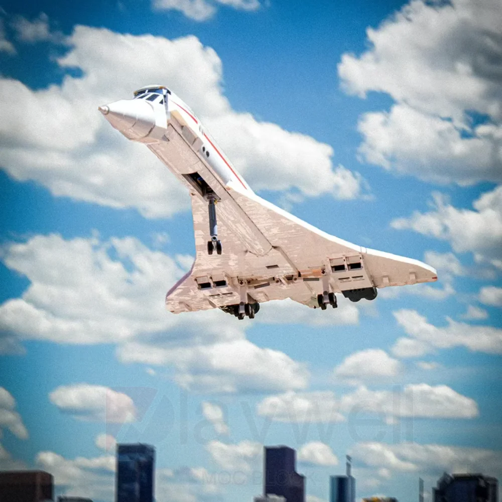 

aMoc 2083 шт. Hot Airbus Concorde 10318 Building Supersonic Airliner Космический шаттл Модель Образовательный подарок на день рождения, Рождество,