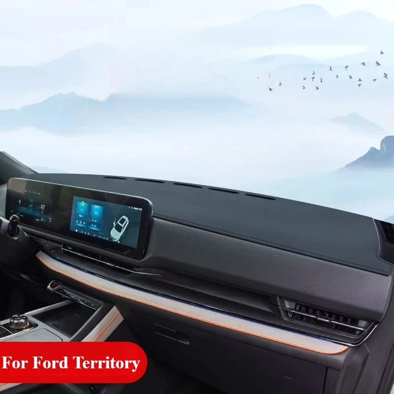 

For Ford Territory Interior Decoration Supplies Front Center Console Mat Instrument Panel Sun Protection Light Protection Mat
