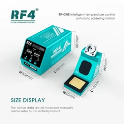 RF4 RF-ONE akıllı lehimleme Staion anti-statik LED ekran sıcaklık kontrolü telefon PCB BGA onarım için kaynak istasyonu