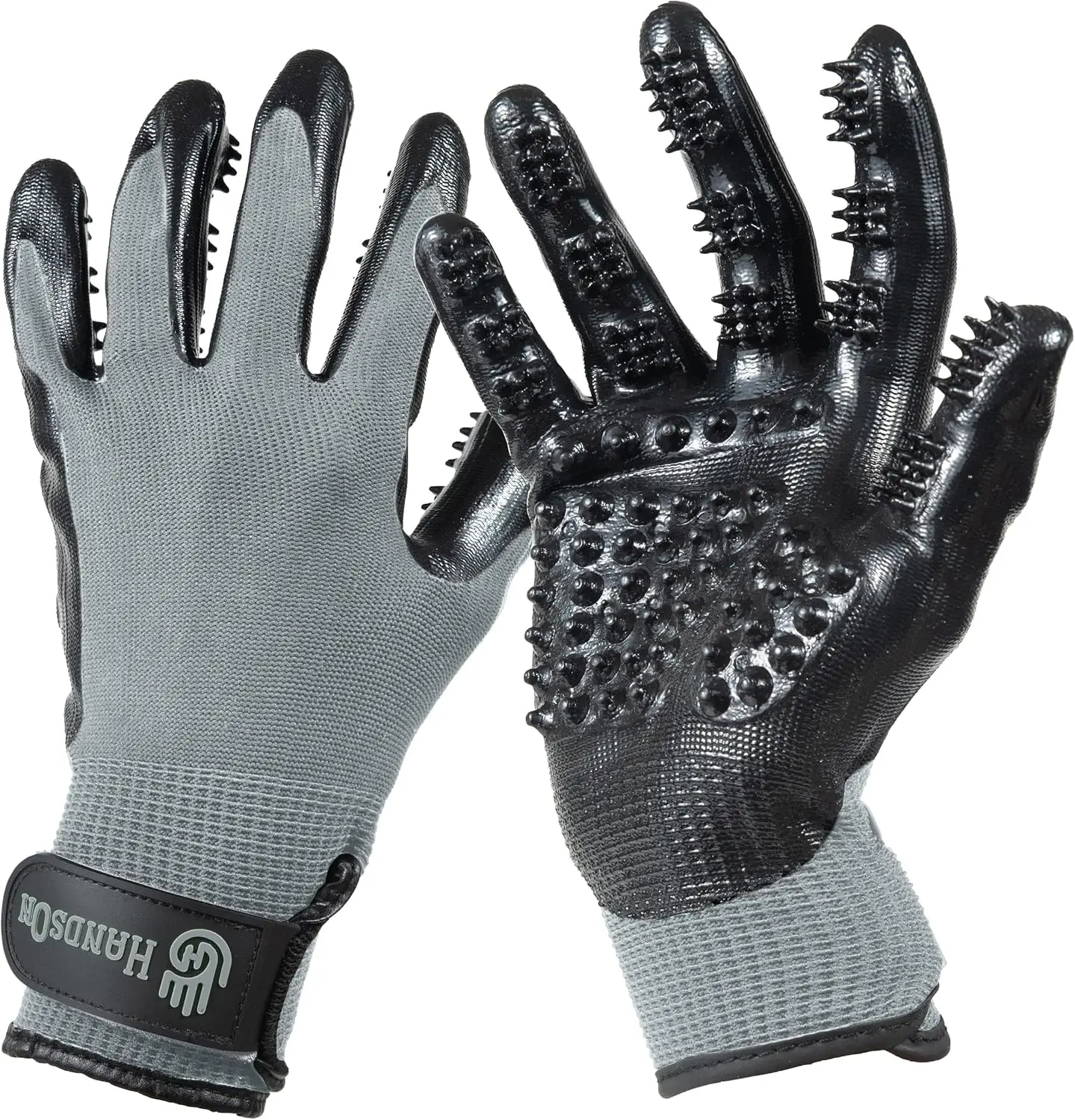 

Pet Grooming Gloves - Patented #1 Ranked, Award Winning Shedding, Bathing, & Hair Remover Gloves - Gentle Brush for Ca