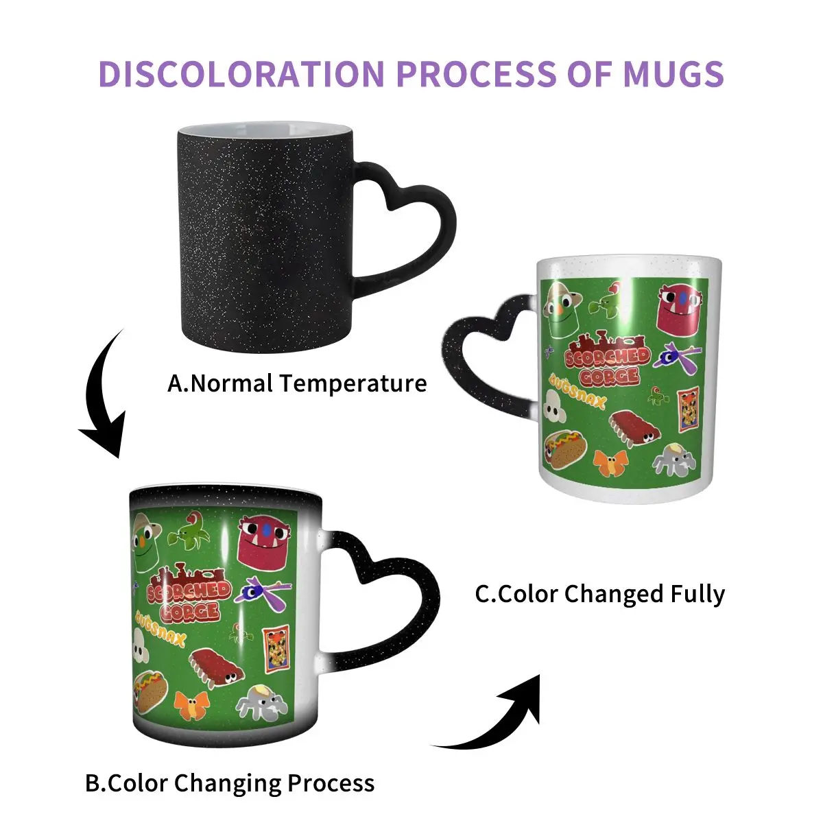 Bugsnax Fan Art Scorched Gorge Bookbag Mug Funny Ceramic Coffee Cups Tea Mugs Milk Cup Drinkware Gift for Friends