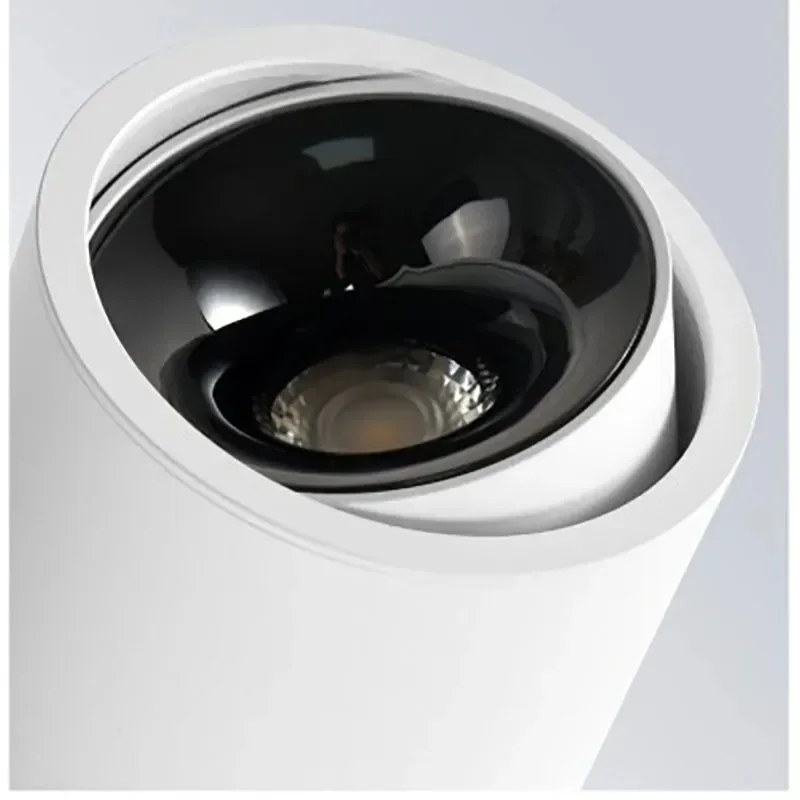 Adjustable LED spotlight with adjustable angle COB ultra bright tube light, surface mounted small ceiling light, indoor lighting