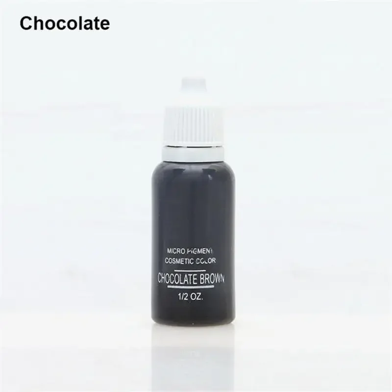 15ml/bottle Tattoo Ink Microblading Pigments 23 Colors Permanent Makeup Color Natural Eyebrow Dye Plant For Tattoos Eyebrow Lips