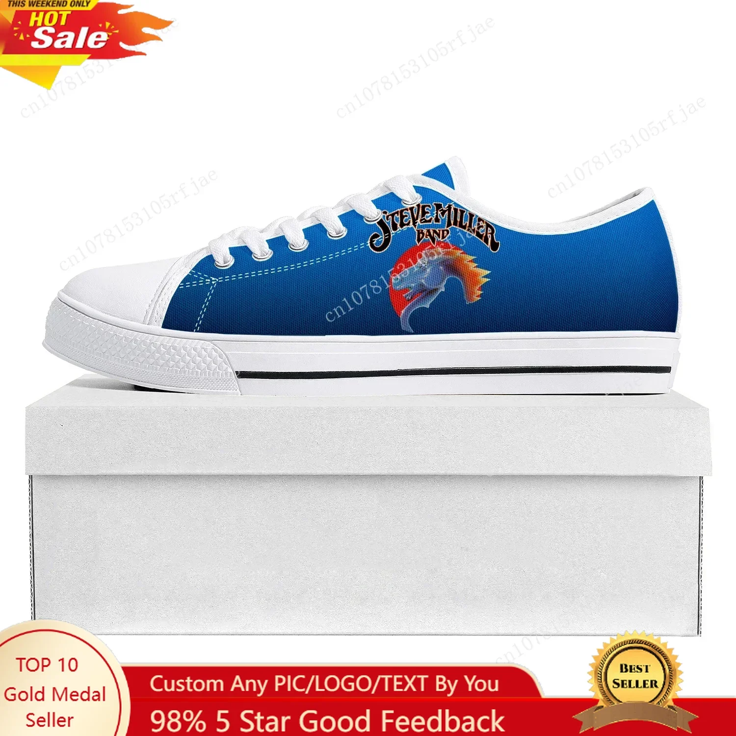 

Steve Miller Rock Band Low Top High Quality Sneakers Mens Womens Teenager Canvas Sneaker Prode Casual Couple Shoes Custom Shoe