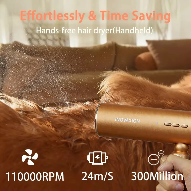 Pet hair dryer foldable high-speed hands-free modular design suitable for hotel use, direct sales