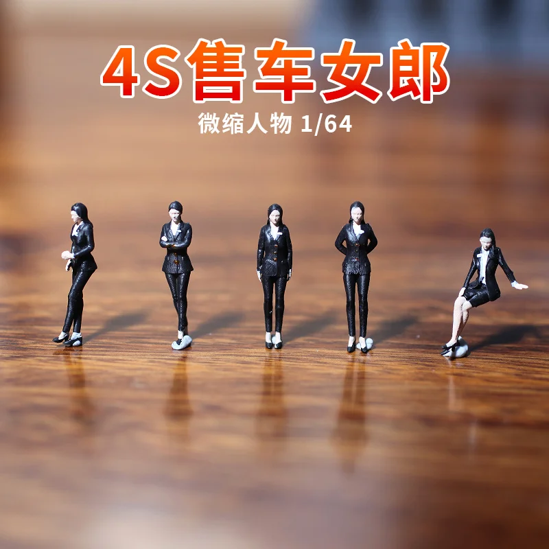 

Painted 1/64 Female car sales Miniature Figure Doll Diorama Model Mini Doll Figurine Photography Props Display For Cars Toys