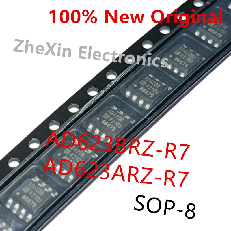 5PCS/Lot   AD623ARZ-R7   AD623A 、AD623BRZ-R7   AD623B   SOP-8  New instrument amplifier chip   AD623BR 、AD623AR