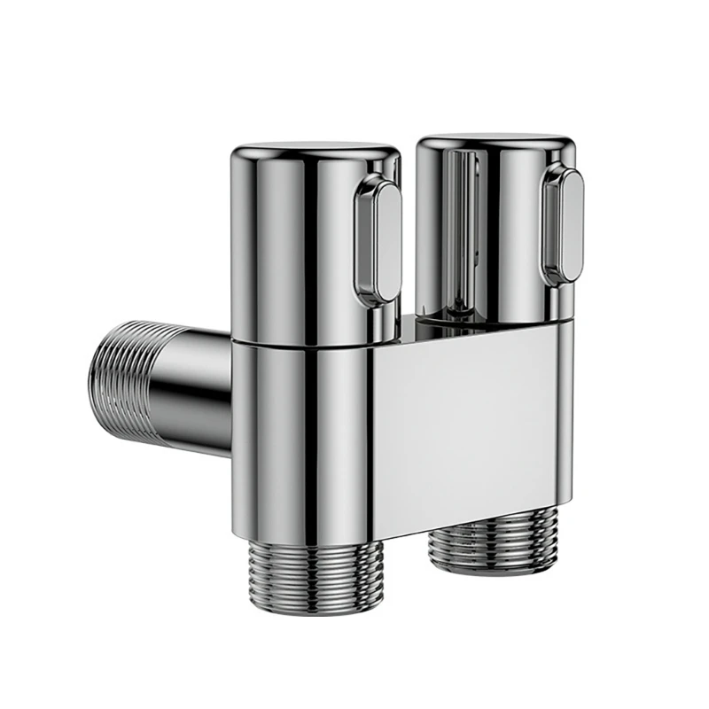 HandHeld Bidet Sprayer Double Outlet วาล์วผสมท่อยืดหยุ่นสำหรับห้องน้ำ