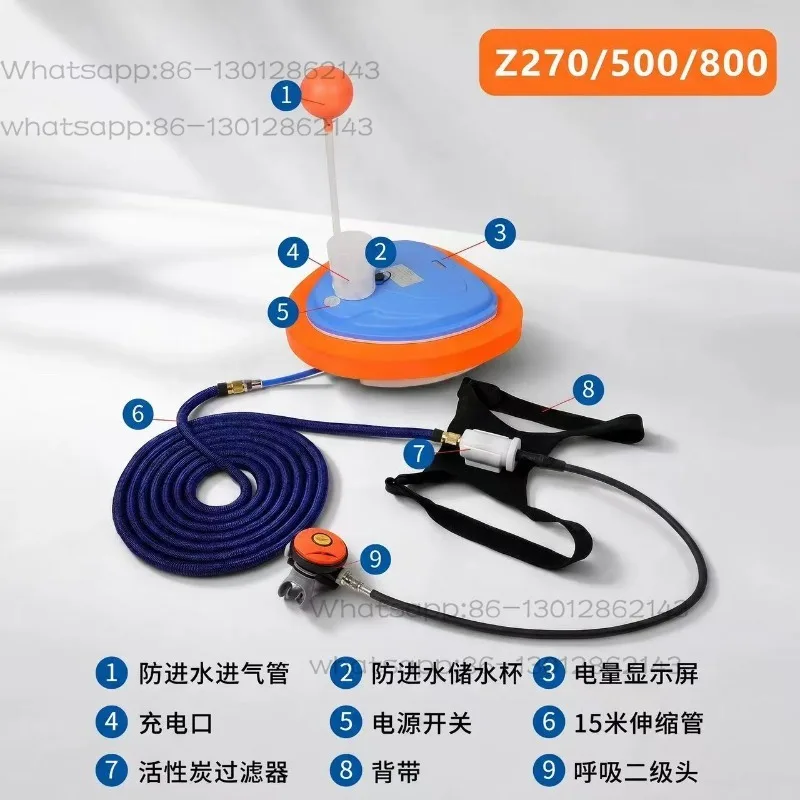 Filter Accessories Bite Nozzle Submersible Respirator Secondary Head Intake Pipe Telescopic Tube 15m Strap Equipment