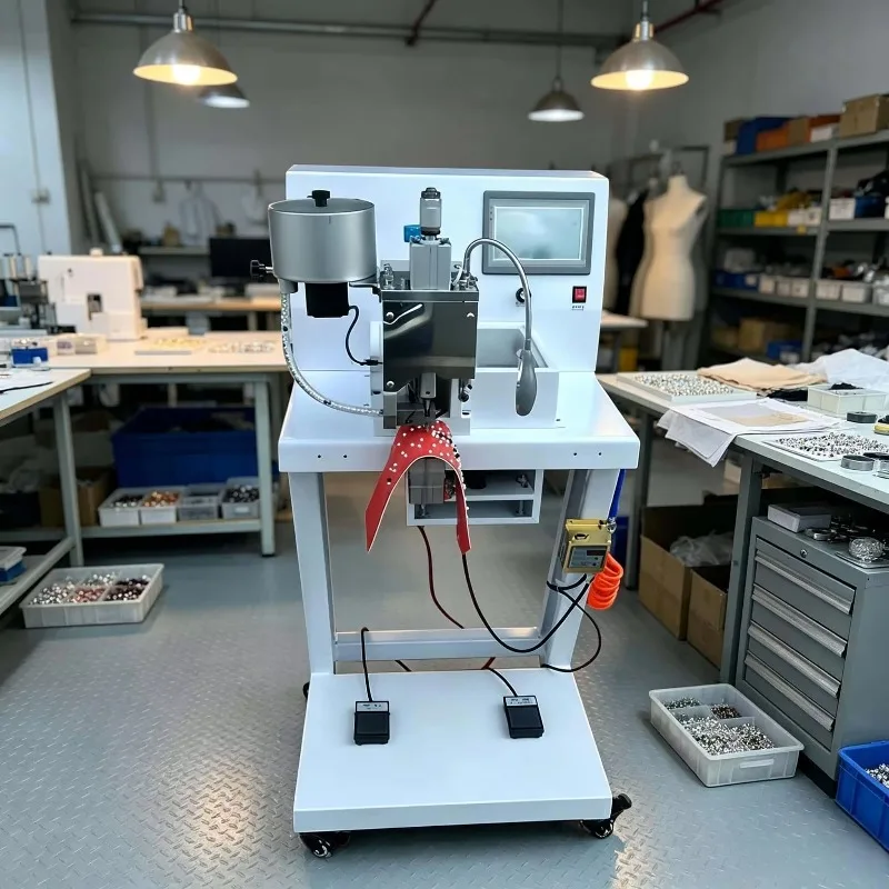 Special-shaped Multi-functional Fully Automatic Buttoning Machine Clothing Shoe and Hat Beading Machine