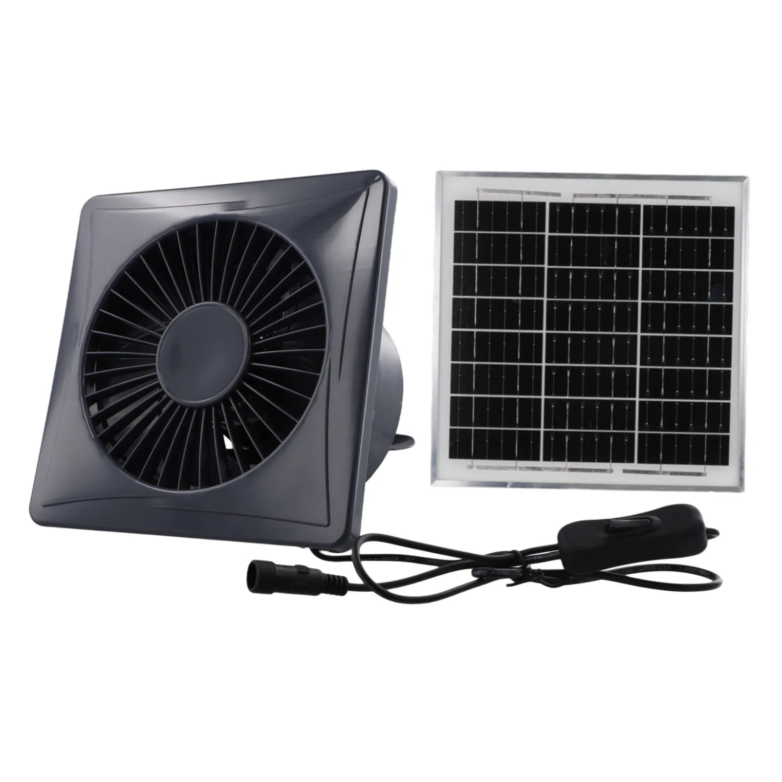 Solar 12V Exhaust Air Blower High Speed Ventilation Blower Anti-Mosquito Extractor Fan Kitchen Bathroom Parts Accessories