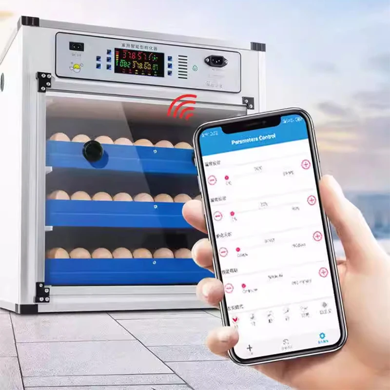 

Полностью автоматический инкубатор для яиц, 204 яиц, инкубатор ПВХ 220 В/12 В, автоматический дисплей температуры и влажности/поворот яиц.